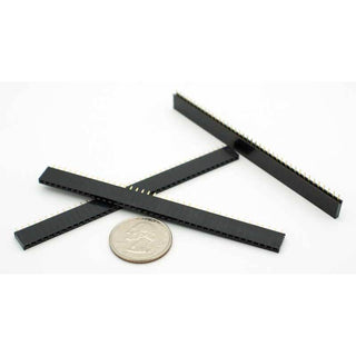 40 Pin Female Single Row Header Connector PC Mount 0.1"
