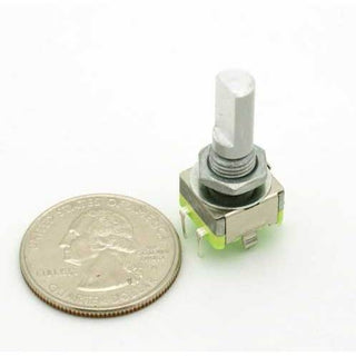 Rotary Encoder w/Push Button Switch - 5 Pin - 20 Detents - With Push Button - 360 Degree Rotation