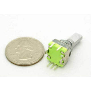 Rotary Encoder w/Push Button Switch - 5 Pin - 20 Detents - With Push Button - 360 Degree Rotation