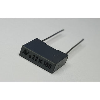 film capacitor 0.22 uF ±10% 100 volts Polyester