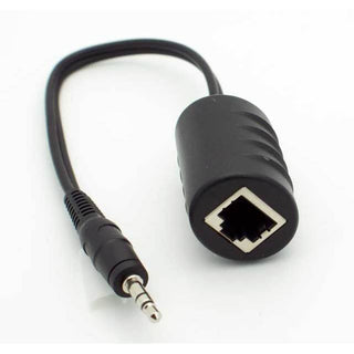 3.5mm Stereo Audio Over Ethernet Adapter - Long Distance Audio Extension Balun