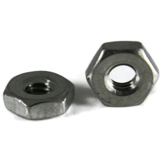 hex nut, 6-32, small-pattern, stainless steel