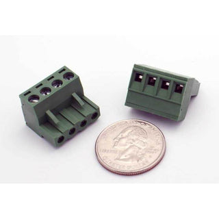 4 Position Phoenix Connector Plug - (12-22AWG Wire / 15A)