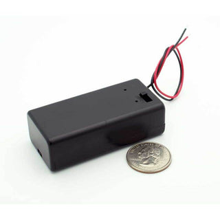 9V Enclosed Battery Holder W/Switch