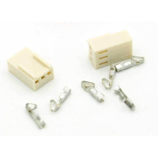 3 Pin 0.1" Polarized Locking Female Socket Connector - 2 Pack