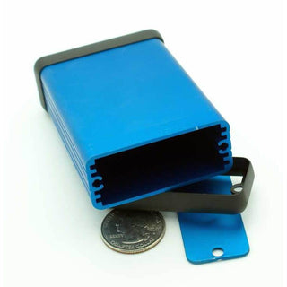 3.15" x 2.13" x .91'' Aluminum Blue Anodized