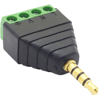 3.5mm 4 Conductor Plug - Solderless w/Screw Terminals - CD027