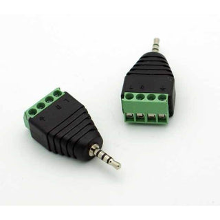 2.5mm 4 Conductor Plug - Solderless w/Screw Teminals