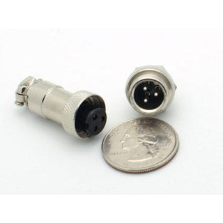 3 Pin Miniature Microphone Connector (Male/Female Pair)
