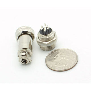 4 Pin Miniature Microphone Connector (Male/Female Pair)