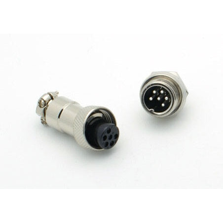 6 Pin Miniature Microphone Connector (Male/Female Pair)