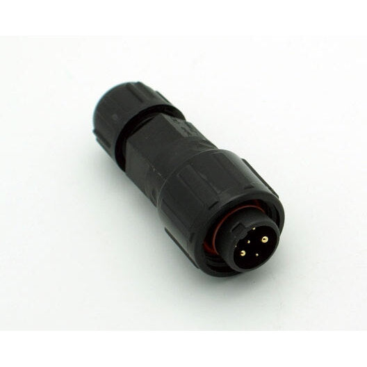 Medium Series 6 Pin Male Inline Waterproof Connector - 18-24 AWG