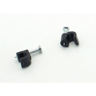 RG-59 Nylon Nail Cable Clip - Black