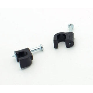 RG-6 Nylon Nail Cable Clip - Black