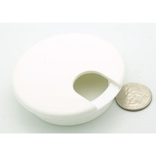 2+1/2" Diameter Desk Grommet - White