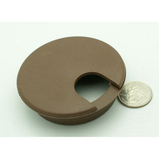 2+1/2" Diameter Desk Grommet - Brown