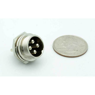 4 Pin Male Chassis Mount CB Mic Connector