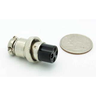 4 Pin Female Inline CB Mic Connector
