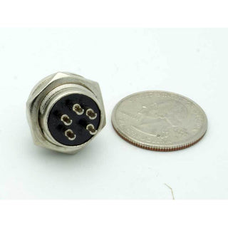 5 Pin Male Chassis Mount CB Mic Connector