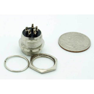 5 Pin Male Chassis Mount CB Mic Connector