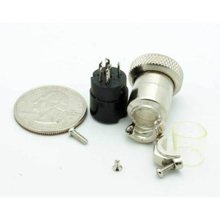 6 Pin Female Inline CB Mic Connector