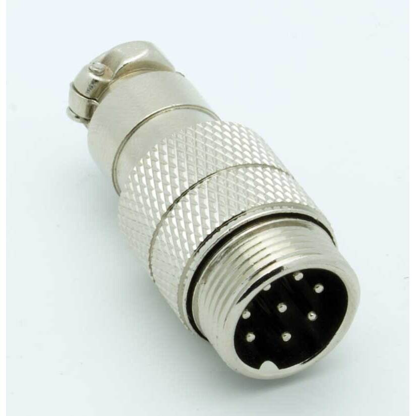 8 Pin Male Inline CB Mic Connector