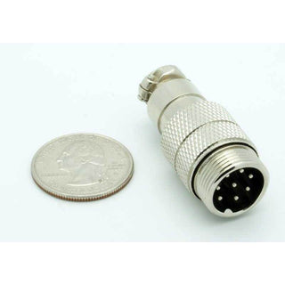 8 Pin Male Inline CB Mic Connector