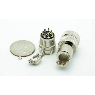 8 Pin Male Inline CB Mic Connector