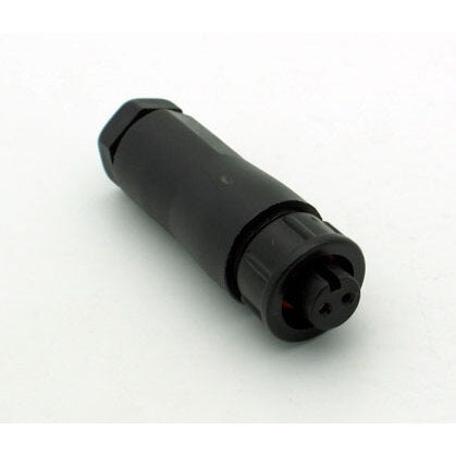 Small Series 2 Pin Female Inline Waterproof Connector - 20-26 AWG