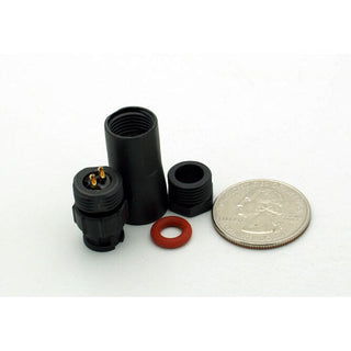 Small Series 2 Pin Male Inline Waterproof Connector - 20-26 AWG