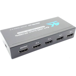 4-Way HDMI Switch - 4K Capable - 4 input - One Output