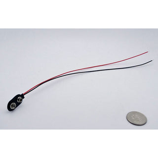 9v Battery Connector - Straight Style