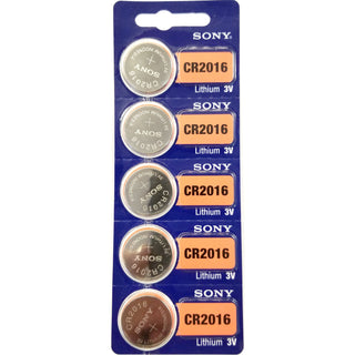 CR2016 Lithium Button Cell Batteries (5 Pack)