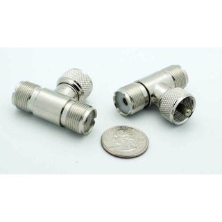 UHF "T" Female - Male - Female Adapter