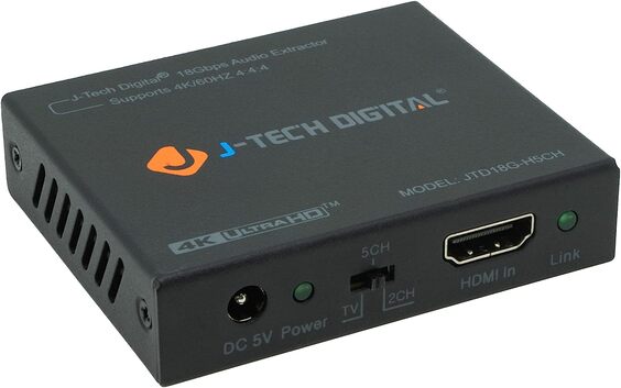 4K 18Gbps HDMI Audio Extractor (With HDMI Passthrough)