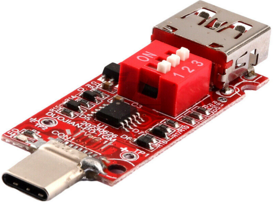 USB Type-C PD QC 3.0 Decoy Trigger Board - USB-C Output Voltage Selector