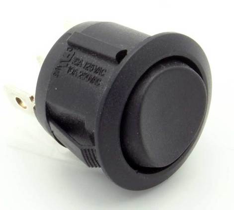 Round Paddle Lever Toggle Switch 6A@125V AC Philmore 30-10320 SPDT ON-ON