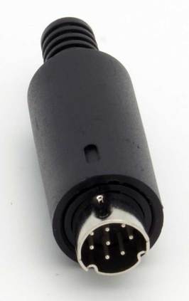 Mini DIN 8 Pin 8P Male Audio Plug Cable Connector Mini-DIN Component Adapter New 
