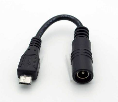 kredit tonehøjde Litterær kunst 2.1mm Jack - Micro-USB Plug Adapter Cable