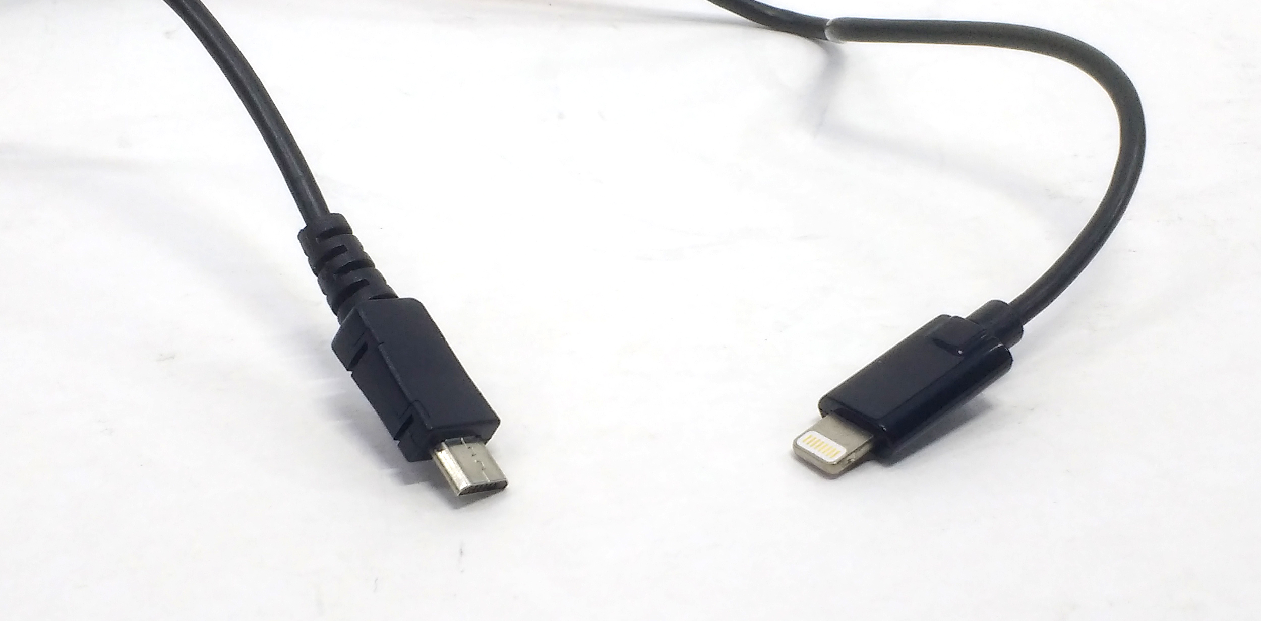 Micro - Apple Lightning Cable (Micro-B Male Lightning Male) - 3.3' (1m)