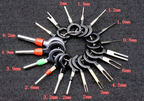Terminal Removal Tool Kit 82 Pcs Depinning Tool Electrical Connector Pin  Removal