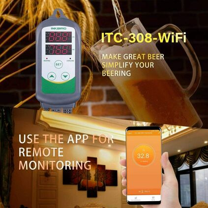 Remote control thermostat, remote temperature monitor with cell phone