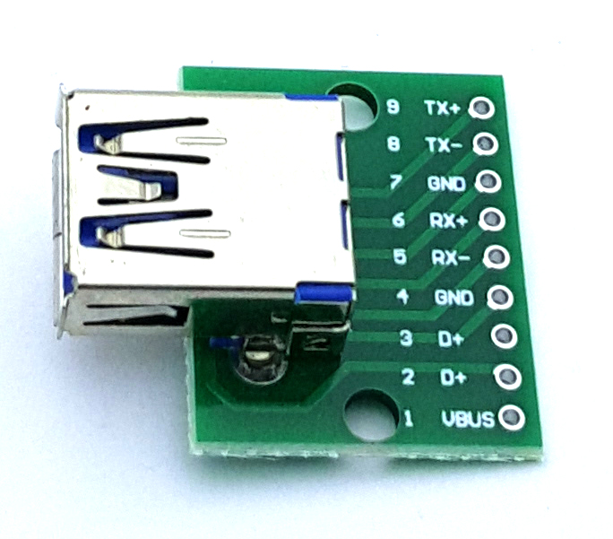 USB A 3.0 Female Breakout Board